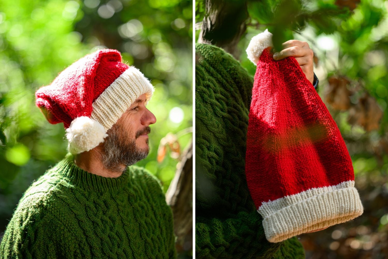 free santa hat knitting pattern (7 sizes) - handy little me